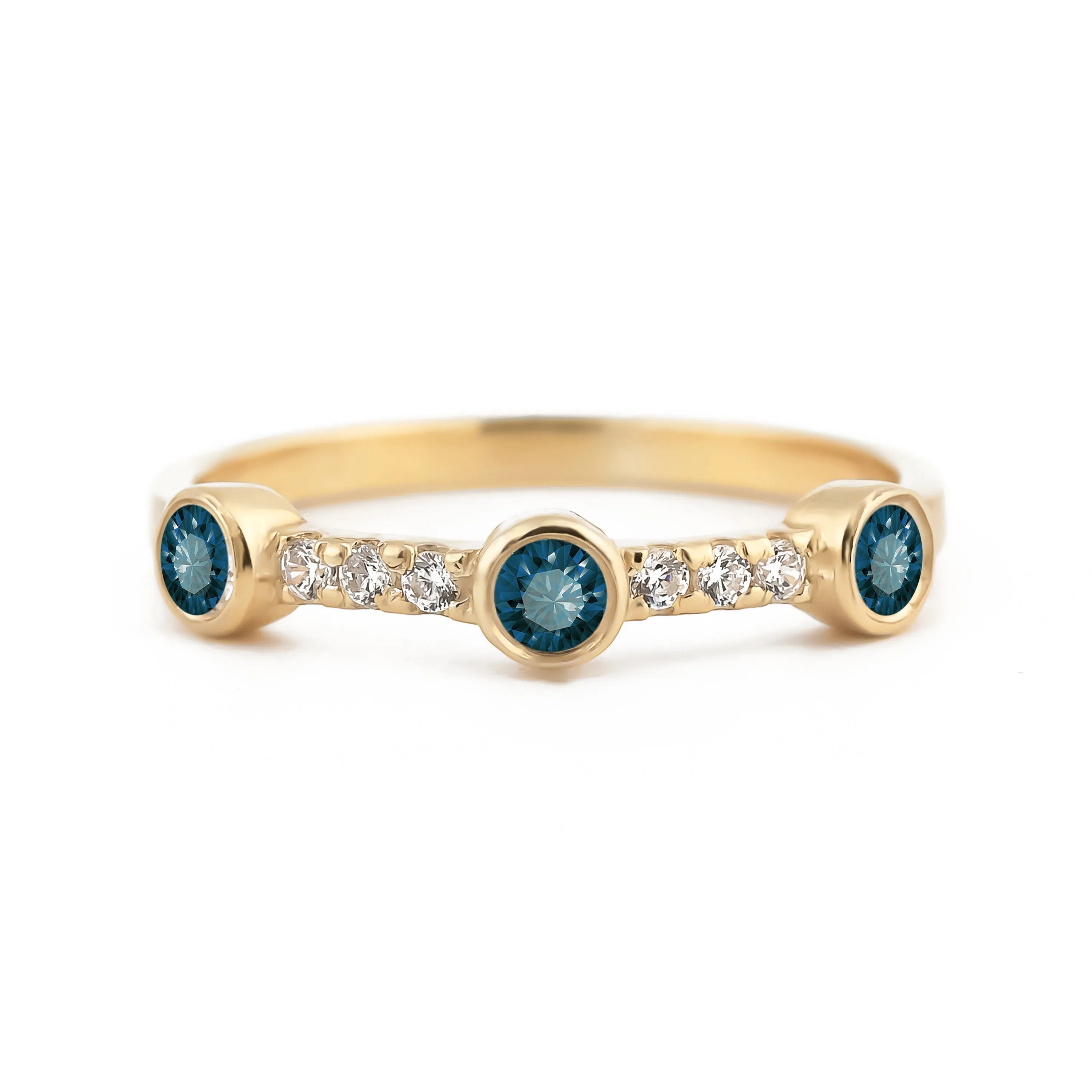 Sunlit Sapphire Ring