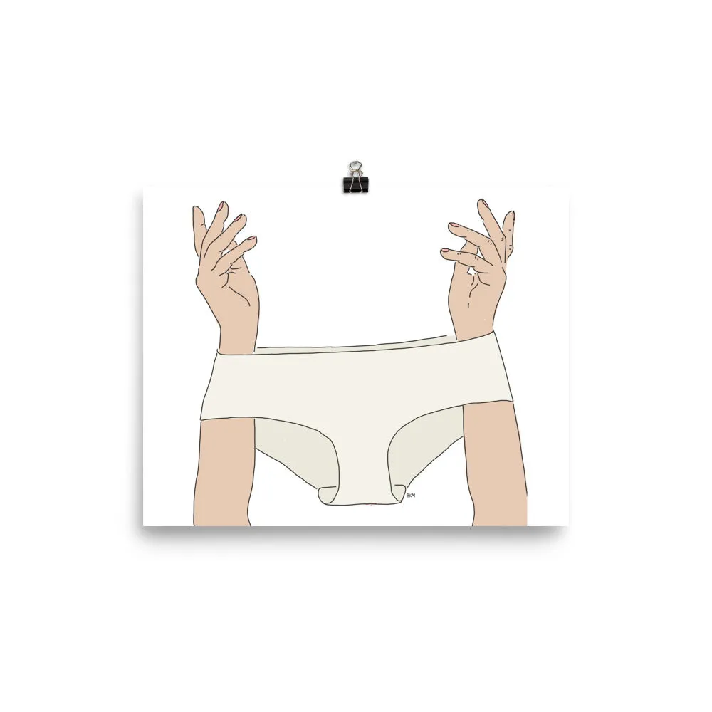 Tidy Whities Wall Print